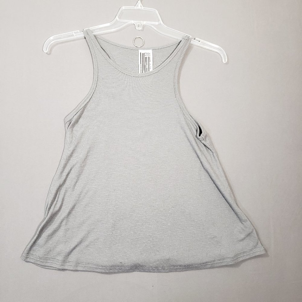 Free People Men's Gray Tank Top A-Shirt, Size Medium.